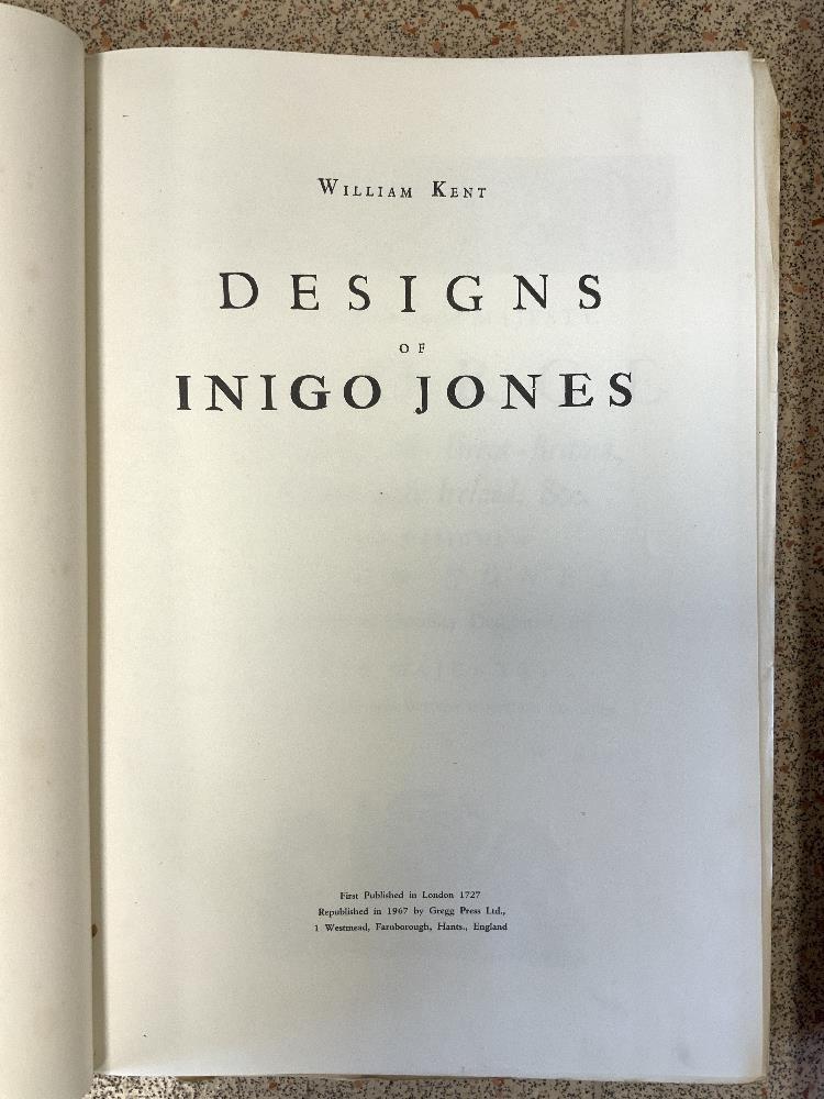 TWO LARGE BOOKS - WILLIAM KENT DESIGNS OF INIGO JONES, GREGG PRESS WITH ENGRAVINGS , AND OPERA AND - Image 2 of 12