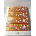 FOUR FRENCH LE CIRQUE, BOXED CIRCUS LORRYS.
