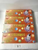 FOUR FRENCH LE CIRQUE, BOXED CIRCUS LORRYS.