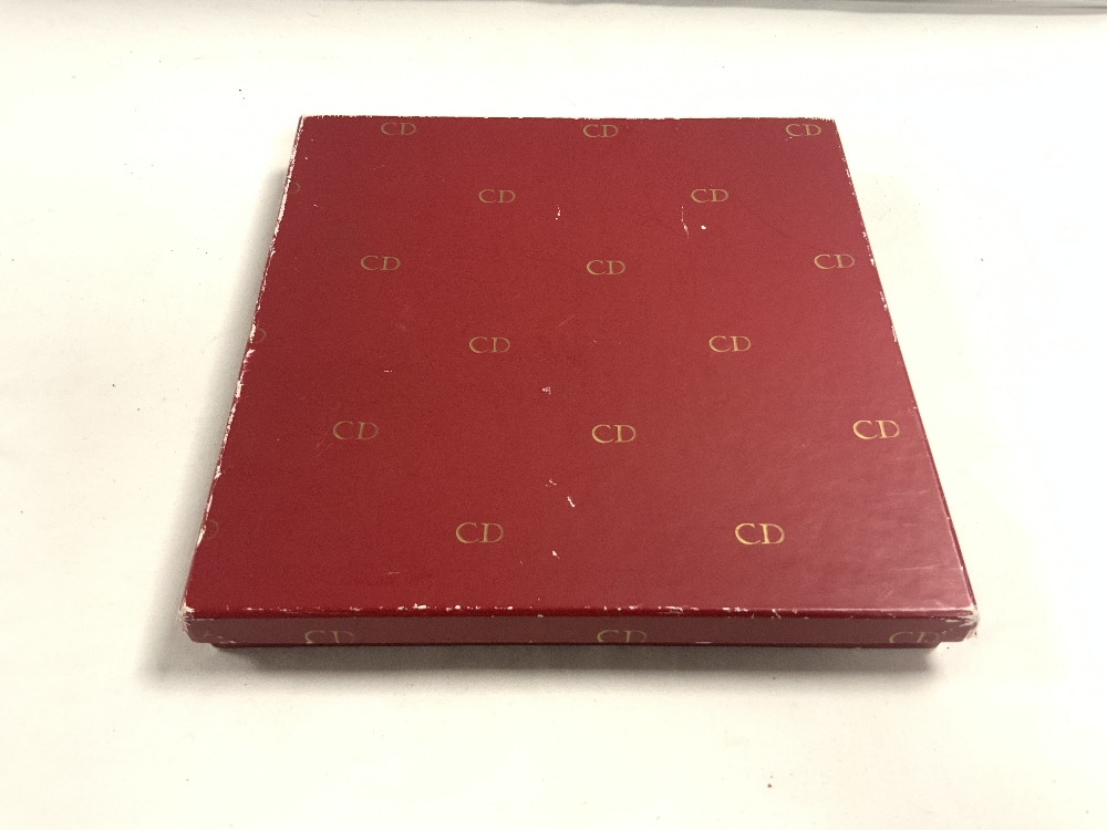 A CHRISTIAN DIOR SILK FLORAL PATTERN SCARF, IN ORIGINAL BOX. - Image 6 of 6