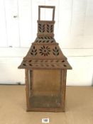 VINTAGE COPPER LANTERN FROM MEXICO 65CM