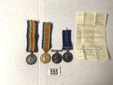 A GENERAL SERVICE MEDAL WITH " MALAYA " CLASP TO - 22154089 PTE.W.M. WILKINSON. R.A.P.C (WITH