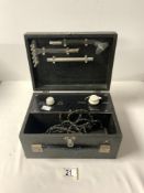 A VINTAGE HIGH FREQUENCY MEDICAL GENERATOR MACHINE.