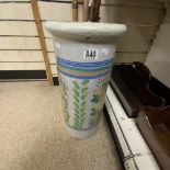 VINTAGE CERAMIC POT USED AS UMBRELLA STAND 54CM