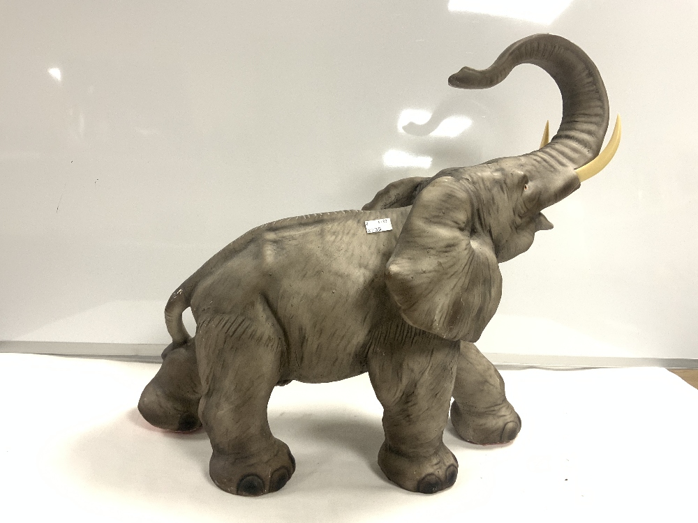 LARGE CERAMIC MODEL OF AN ELEPHANT 65 X 46CM - Image 2 of 5