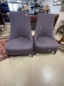 PAIR OF MODERN MAXALTO EASY CHAIRS MADE IN ITALY (NICE CONDITION)