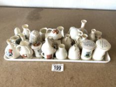 A QUANTITY OF CRESTED CHINA.