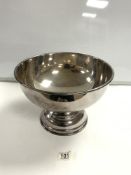 LARGE NICKEL SILVER PUNCH BOWL 31CM DIAMTER