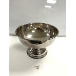 LARGE NICKEL SILVER PUNCH BOWL 31CM DIAMTER