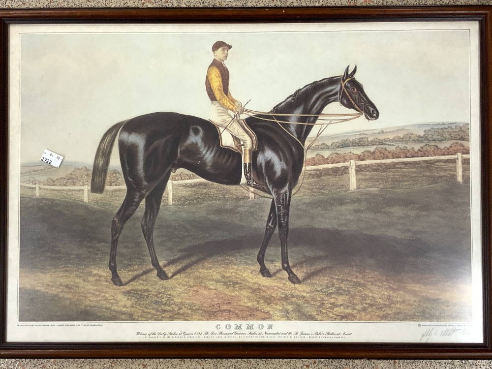 TWO LIMITED EDITION SIGNED PRINTS JOCKEYS AND HORSES 20/850 AND 27/850 BOTH FRAMED AND GLAZED 67 X - Image 6 of 10