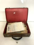QUANTITY OF EPHEMERA, MOSTLY 1950s, NEWSPAPERS, LETTERS, CHEQUE BOOKS AND MORE.