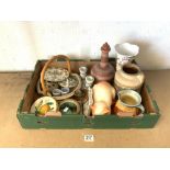 MIXED CERAMIC ITEMS INCLUDES HORNSEA,KK POTTERY AND MORE