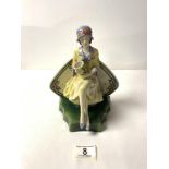 A KEVIN FRANCIS CERAMIC MODEL OF CHARLOTTE RHEAD, MODELLED BY ANDY MOSS, PRODUCED BY PEGGY DAVIS