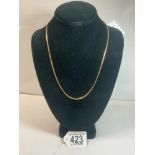 750 GOLD 20 INCH NECKLACE 8 GRAMS