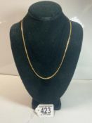750 GOLD 20 INCH NECKLACE 8 GRAMS
