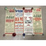 THEATRE ROYAL BRIGHTON POSTERS 2 X1935 AND 1951 ALSO EARLY HIPPODROME EASTBOURNE POSTER
