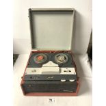 A 1950s FERGUSON PORTABLE TAPE TO TAPE PLAYER.