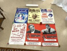 VINTAGE CONGRESS THEATRE POSTERS FROM EASTBOURNE JIMMY TARBUCK,VAL DOONICAN AND MORE