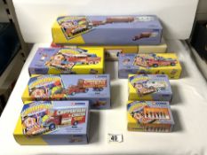 CORGI CLASSICS CHIPPERFIELDS CIRCUS BOXED TRAILER AND CARAVAN AND OTHERS, AND CORGI BILLY SMARTS