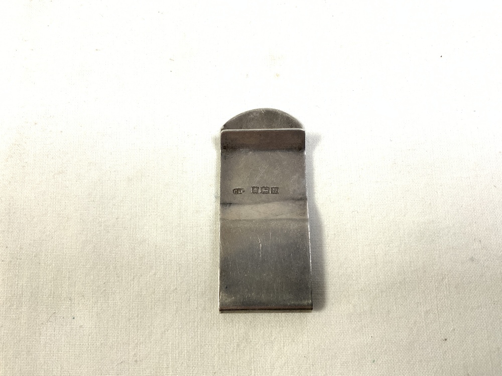HALLMARKED SILVER MONEY CLIP BY COLLINS & COOK DATED 1919 - Image 2 of 3