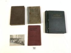 STAMP ALBUM OF GB AND WORLD STAMPS, AND THREE BOOKS.