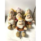 WALT DISNEY SEVEN DWARFS SOFT TOYS.