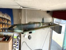 LARGE MODEL AIRCRAFT SPITFIRE 64 X 56 (INCHES) A/F
