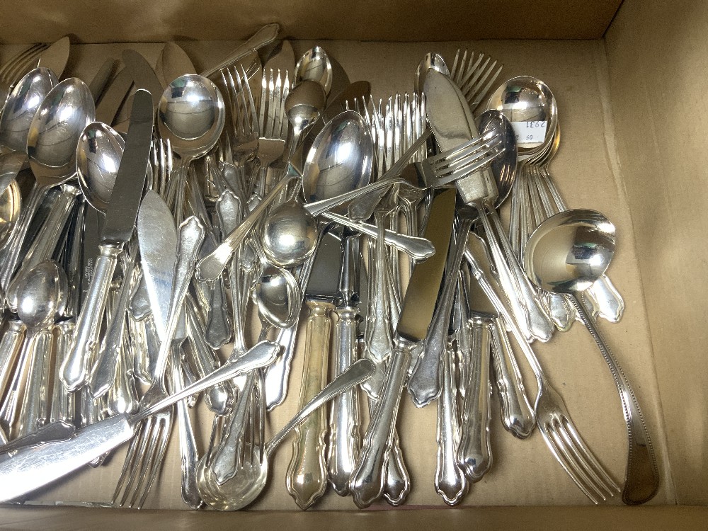 A CANTEEN OF SHEFFIELD EPNS PLATED CUTLERY. - Image 3 of 3