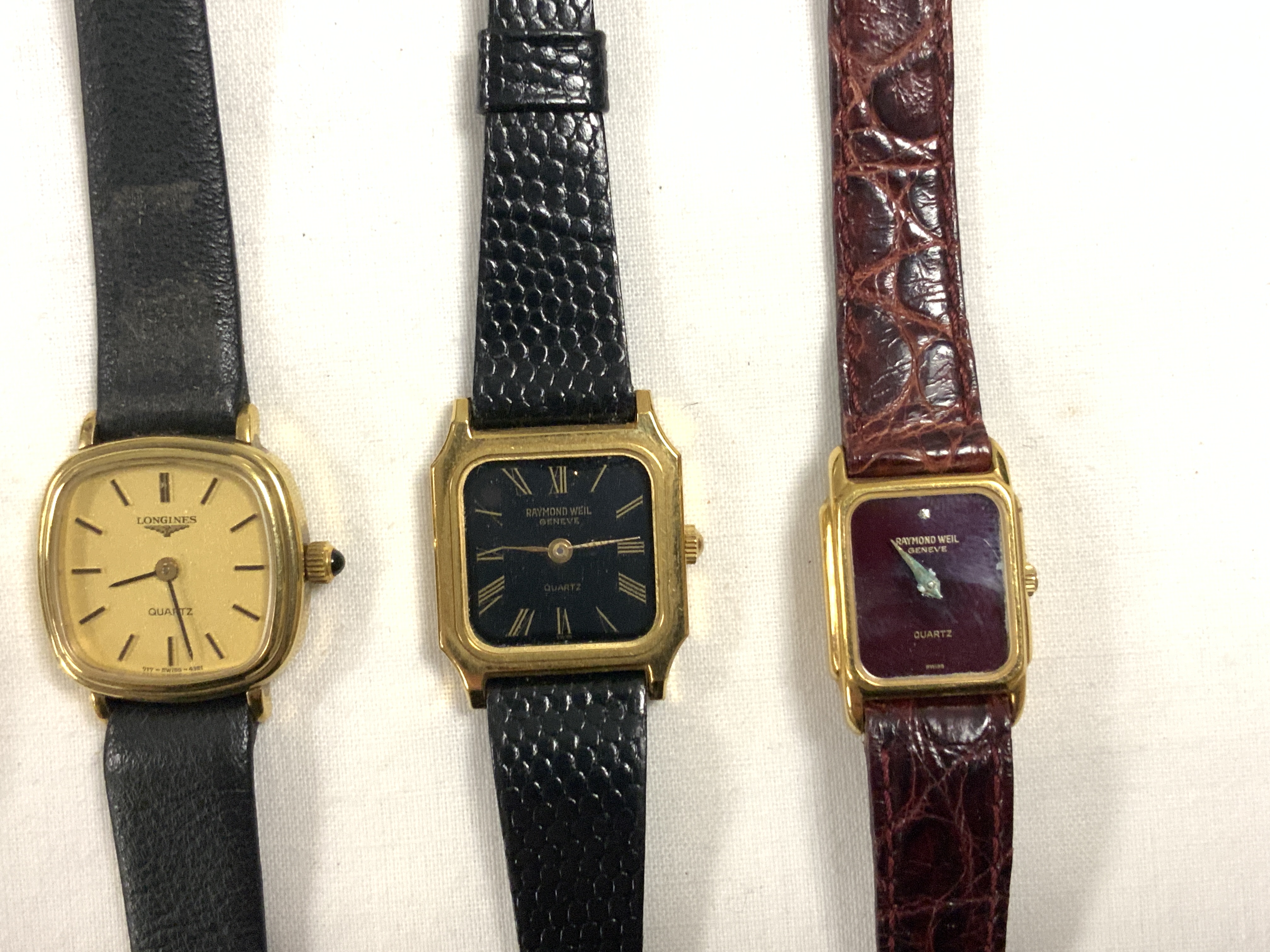 LONGINES GENTS AND LADIES WITH TWO RAYMOND WEIL LADIES WATCHES ALL QUARTZ - Image 3 of 3