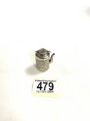 WANG HING HALLMARKED SILVER MINIATURE TEA POT 4CM