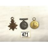 WWI MEDALS (S4-140124) A.CPL .W.C.LUCK A.S.C