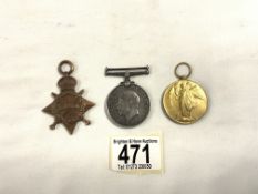 WWI MEDALS (S4-140124) A.CPL .W.C.LUCK A.S.C