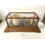 NEGRETTI & ZAMBRA - LONDON BAROGRAPH, " REGENCY " JEWELLED MOVEMENT , R/11946, IN A GLAZED OAK