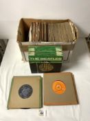 QUANTITY OF 45 RPM RECORDS, INCLUDES BEATLES COLLECTION BOX SET, THE TROGGS, JOHNNY CASH AND MORE.