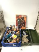 ACTION MAN FIGURES AND ACCESSORIES, UNIFORMS, GUNS AND SNIPER PATROL KIT.