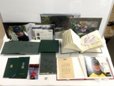 TWO GOODWOOD FESTIVAL OF SPEED YEAR BOOKS, 1999, 2OO1, WITH AUTOGRAPHS - MURRAY WALKER AND OTHERS,