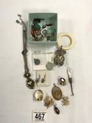 MIXED JEWELLER INCLUDES HALLMARKED BABIES TEETHING RING AND MORE