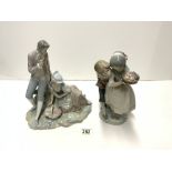 LLADRO FIGUREM- PASTORAL, 30 CMS, AND ANOTHER CAMINANTE PILLASTRE, 29CMS.