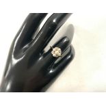 375 GOLD RING WITH DIAMONDS AND PEARLS SIZE L