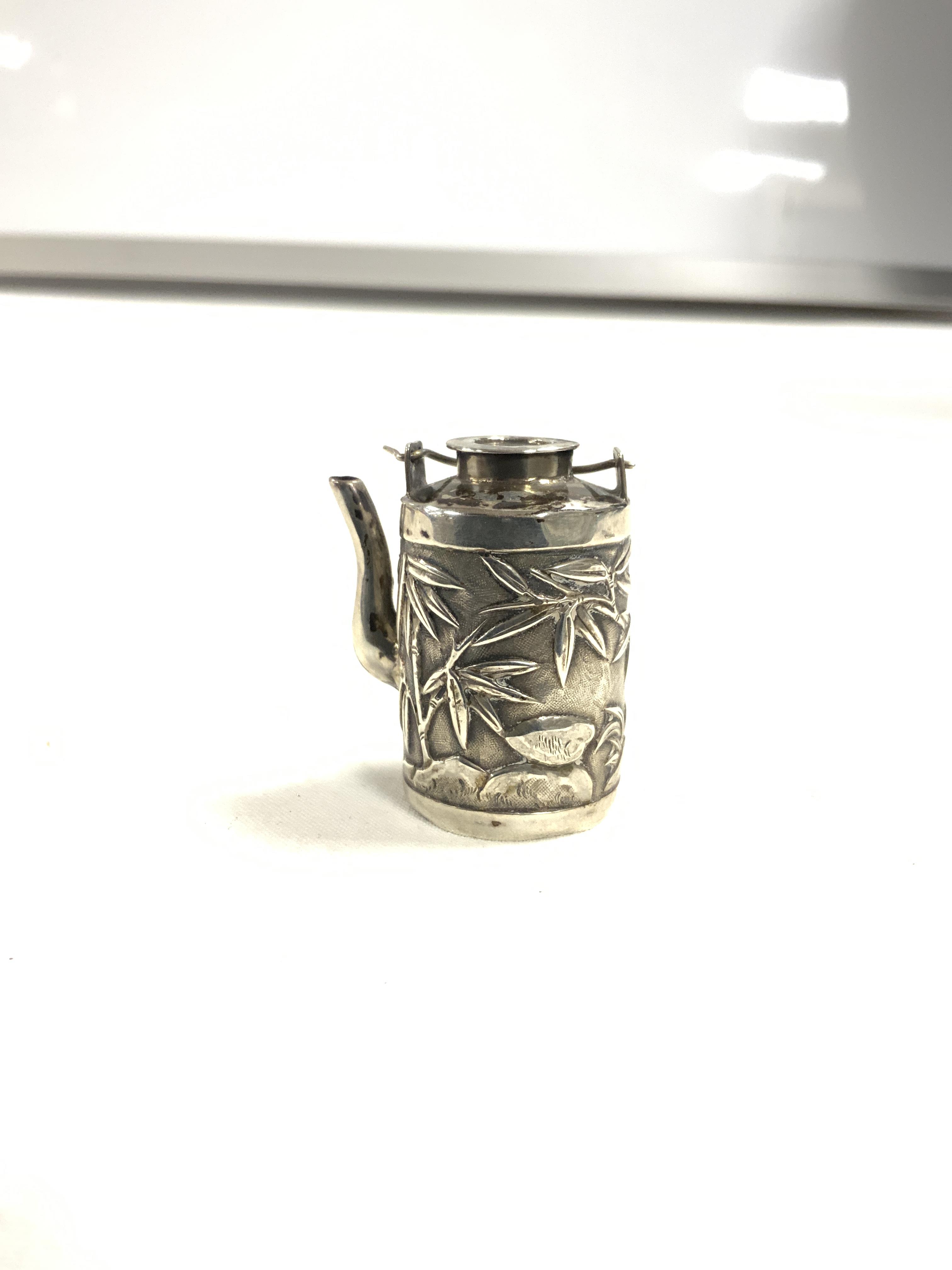 WANG HING HALLMARKED SILVER MINIATURE TEA POT 4CM - Image 2 of 3