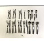 A SET OF BODA NOVA BENT CUTLERY.