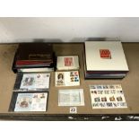 FOUR BRIGHTON ALBUMS OF BRIGHTON FIRST DAY COVERS, OTHER FIRST DAY COVERS, AND ROYAL MAIL STAMP