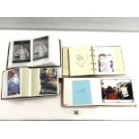 FOUR PHOTOGRAPH ALBUMS CONTAINING MOSTLY FORMULA ONE DRIVERS MANY WITH AUTOGRAPHS - DAMON HILL,