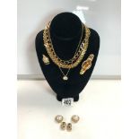 CHRISTIAN DIOR NECKLACE,GROSSE NECKLACE AND EARRINGS AND CIRO EARRINGS AND MORE