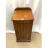 LATE VICTORIAN WALNUT POT CUPBOARD.