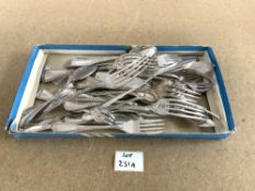 A QUANTITY OF CHRISTOLFE SILVER PLATED CUTLERY.