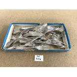 A QUANTITY OF CHRISTOLFE SILVER PLATED CUTLERY.