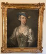 WILLIAM HOGARTH - THIS IS A BEAUTIFUL PORTRAIT OF A NOBLE LADY NAMED ELIZABETH BROMLEY, ALSO KNOWN