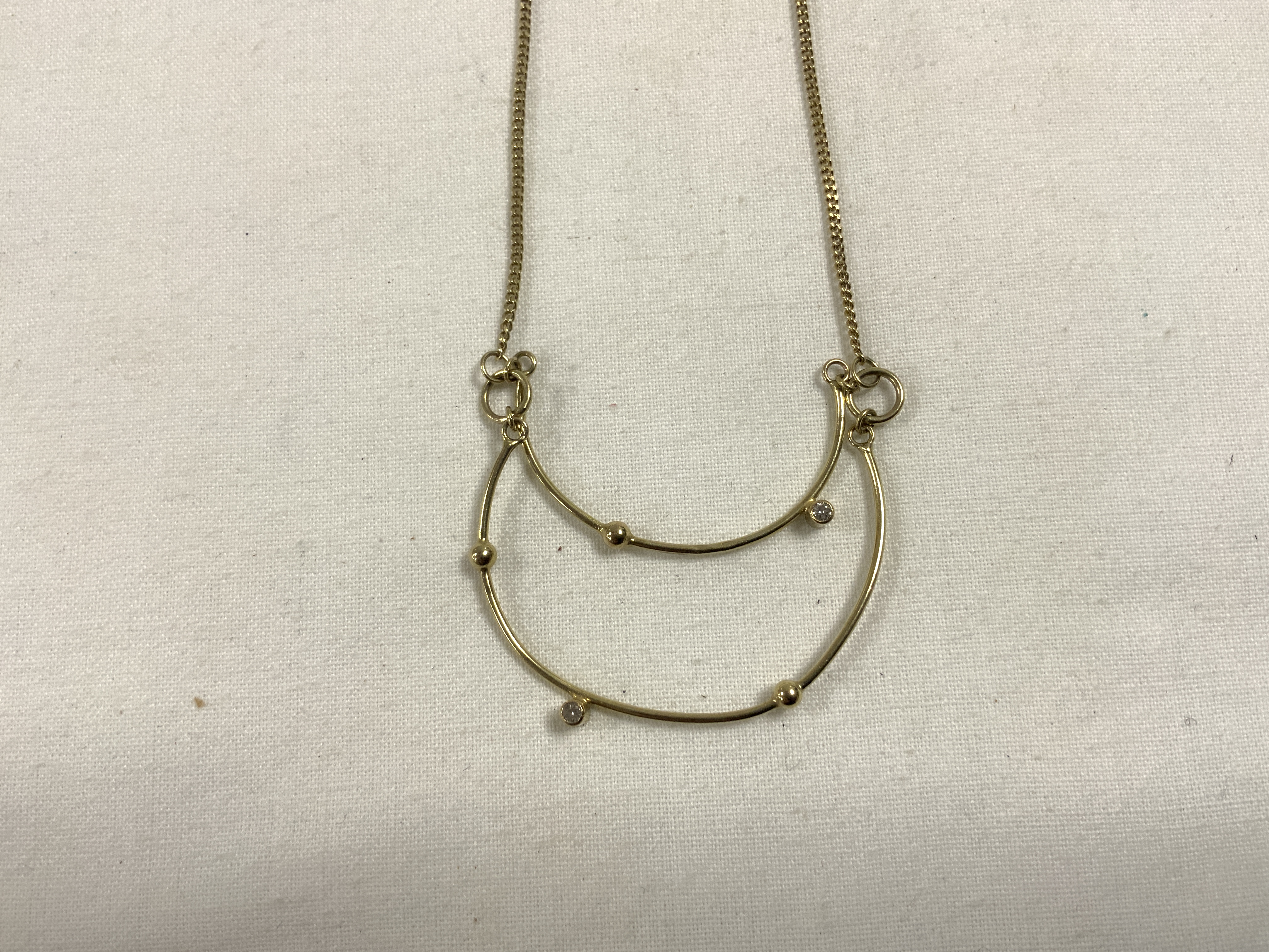 375 GOLD DIAMOND NECKLACE - Image 3 of 5