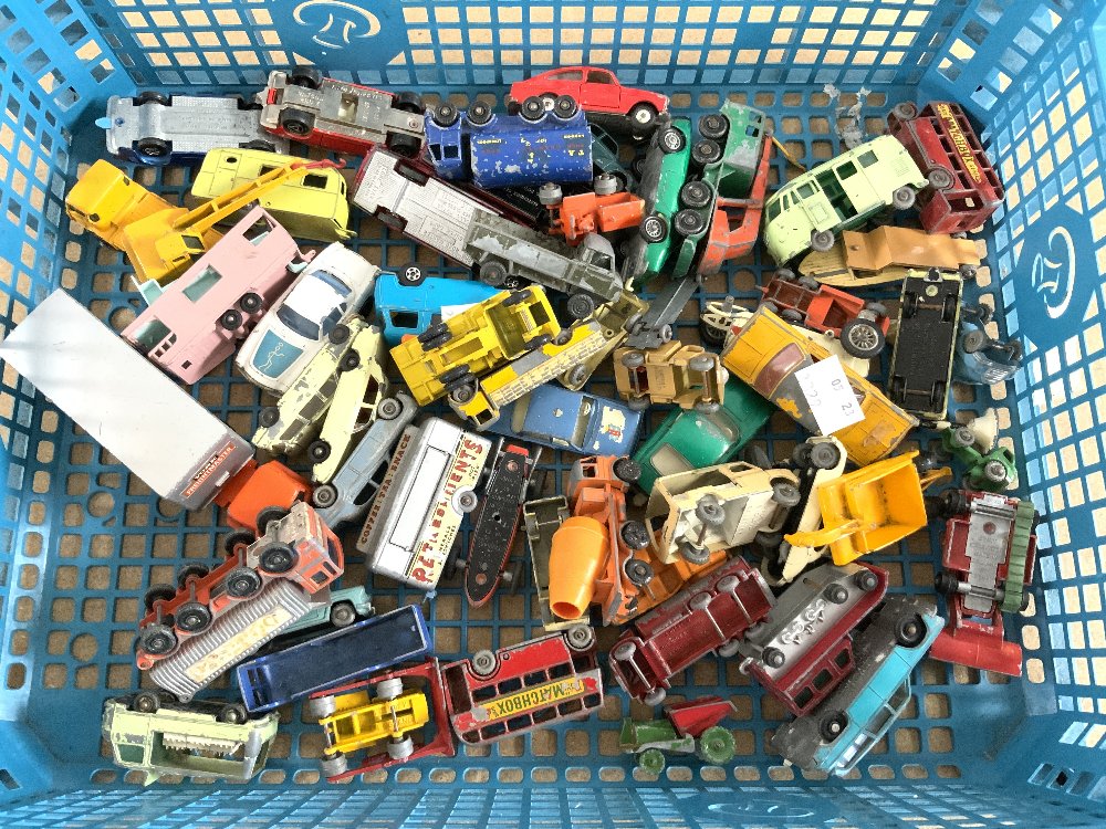 A QUANTITY OF TOY CARS, MOSTLY LESNEY. [ PLAY WORN ]. - Image 2 of 4